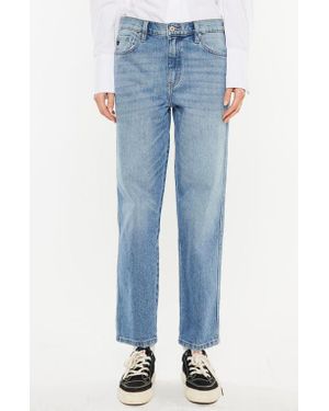 Kancan Gabby High Rise Slouch Fit Jeans - Blue