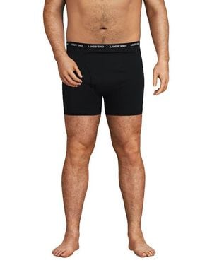 Lands' End Knit Boxer Brief Mixed 3 Pack - Black