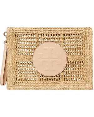 Tory Burch Ella Hand Crochet Wristlet - Metallic