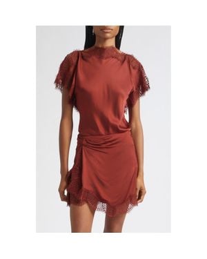 A.L.C. Luna Satin Top - Red