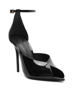 SCHUTZ SHOES Ingrid Lace Leather D'Orsay Pump - Black