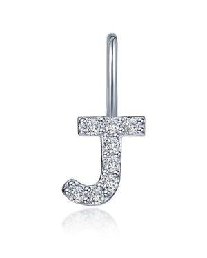 Lafonn Letter Charm Pendant - White