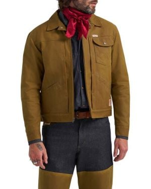 Wrangler Filson X Adventure Waxed Cotton Duck Canvas Jacket - Brown