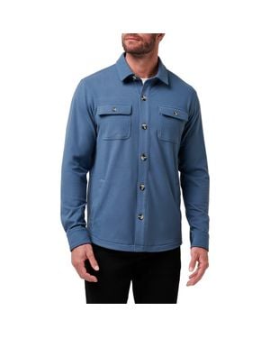 Travis Mathew Polar Fleece Shirt Jacket - Blue