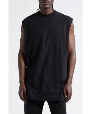 Rick Owens Tarp T Longline Sleeveless T-Shirt - Black