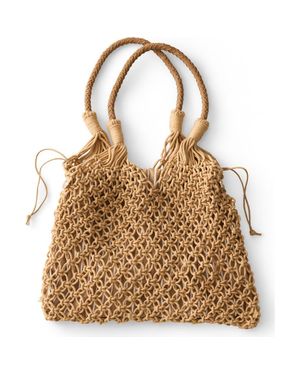 Haven Well Within Rope And Suede Tote - Natural