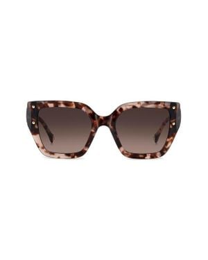 Carolina Herrera Her 53Mm Gradient Square Geometric Sunglasses - Brown