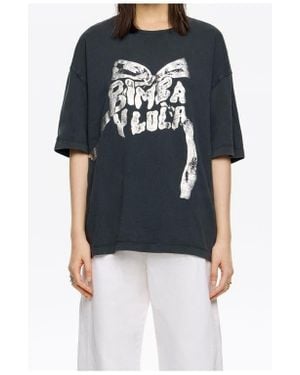 Bimba Y Lola Logo Tie T-Shirt - Black
