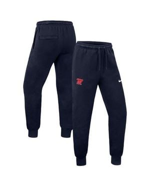 Nike Ole Miss Rebels Club Fleece Sweatpants - Blue