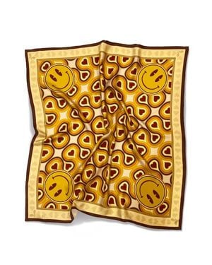 Henelle Large Silk Scarf - Metallic