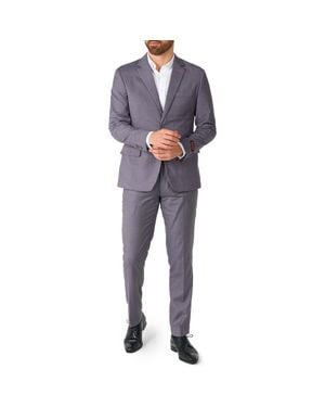 Opposuits Daily Tailored Fit Dark Stretch Suit - Blue