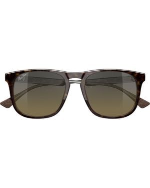 Maui Jim Kupaa 55Mm Polarized Keyhole Sunglasses - Gray