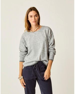 Carve Designs Drue Fuzzy Sweater - Gray