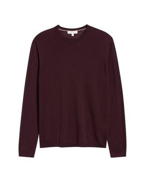 Jack Victor Wool & Silk Crewneck Sweater - Purple