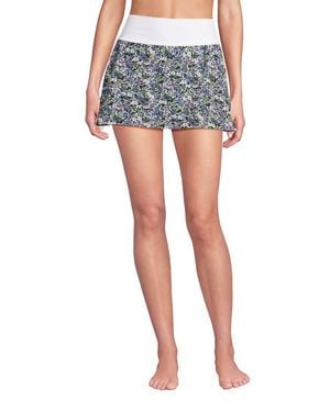 Lands' End Pinchless Mini Swim Skort - Blue