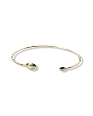 Argento Vivo Sterling Silver Oval Flexible Cuff Bracelet - Metallic