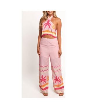 Petal & Pup Aryn Halter Jumpsuit - Pink