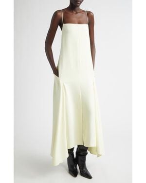 Brandon Maxwell The Darby Crepe Midi Dress - White