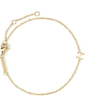 D.Louise Initial Chain Bracelet - Metallic