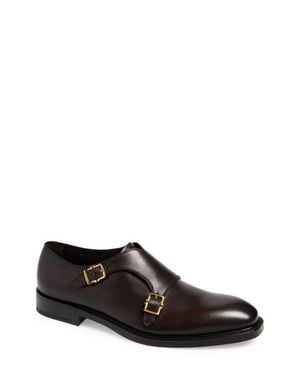 Ferragamo Salerno Double Monk Strap Oxford - Black