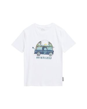 Quiksilver Kids' Truck Cotton Graphic T-Shirt - White