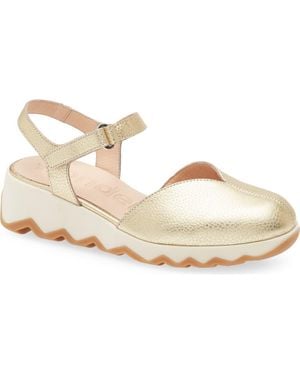 Wonders Samara Platform Wedge Pump - Metallic