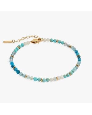 ALEX AND ANI Ombre Semi-Precious Beaded Anklet - Blue