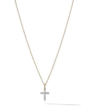 David Yurman Cable Collectibles Cross Necklace - Blue