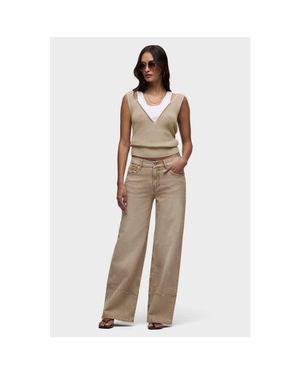 Hudson Jeans Rylee Pintucked Loose - Natural