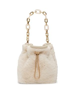ALDO Ilynnaa Faux Fur Bucket Bag - Natural