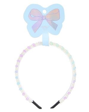 Capelli New York Kids' Faux Pearl & Bead Headband - Blue