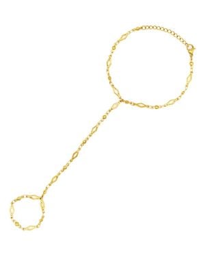 petit moments Lolita Hand Chain Bracelet - Metallic