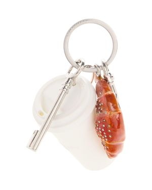 Balenciaga Coffee Cup Bag Charm - White