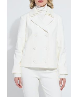 Lyssé Maude Crop Peacoat - White