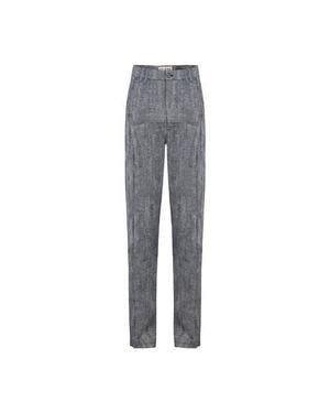 Pcfg Free Heaven Linen Suit Pant - Gray