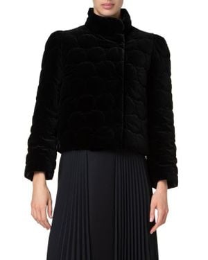 Akris Punto Crop Puffer Jacket - Black