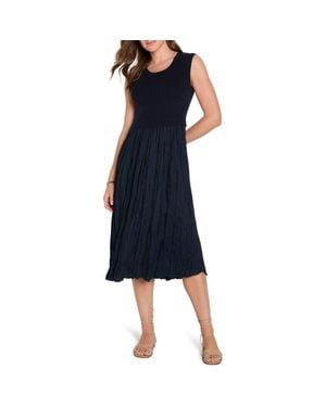 NIC+ZOE Kira Mixed Media Dress - Blue
