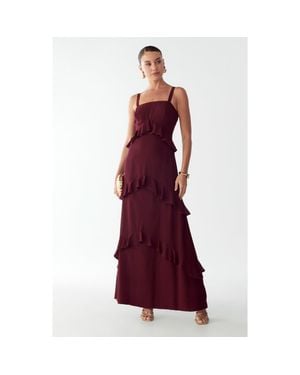 BWLDR Cheri Maxi Dress - Red