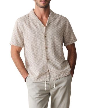 Marine Layer Dobby Resort Shirt - Gray