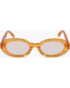 The Celect Oval Sunglasses - Brown