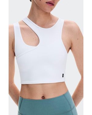 On Shoes Studio Asymmetric Crop Tank - White
