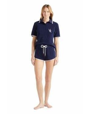 Vilebrequin Vbq Line Terry Polo - Blue