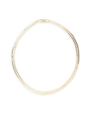 Jenny Bird Double Amalfi Layered Chain Necklace - White