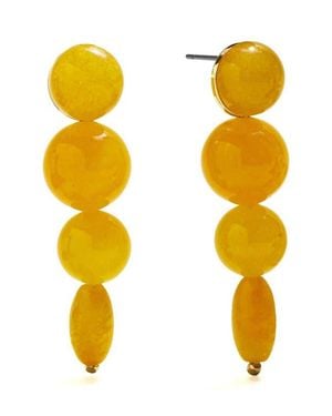 BaubleBar Fatima Drop Earrings - Yellow
