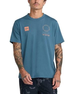 RVCA Va Mark Performance Graphic T-Shirt - Blue