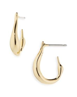 Jenny Bird Mini Collette Hoop Earrings - Metallic