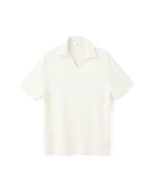 Mango Regular Fit Cotton Polo Shirt - White