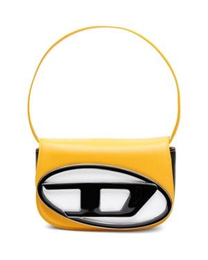DIESEL 1Dr Logo Leather Shoulder Bag - Yellow