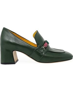 Madison Maison Heel Jewel Loafer - Green