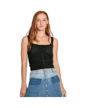 Belle & Bloom Cloudlight Cashmere Blend Tank - Black